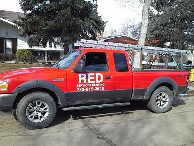 Red Services Work Truck